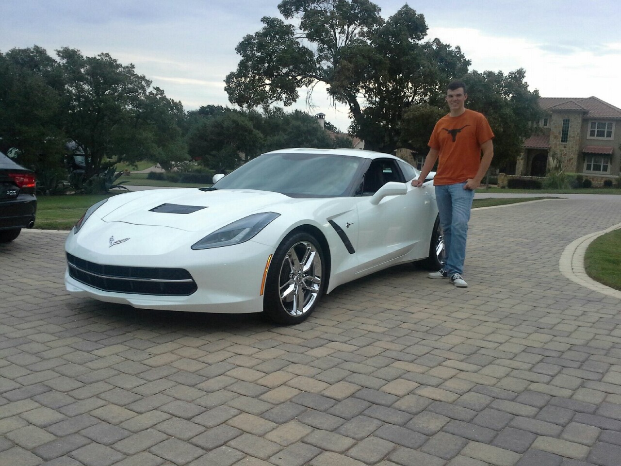 White Corvette Stingray